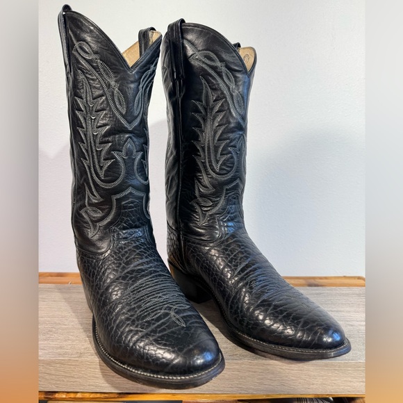 Tony Lama Men’s Vintage Bullhide Cowboy Boots Size 10.5 D VM2953 Made In USA